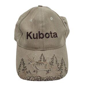 Kubota Brown Embroidered Hat Deer Forest Tree Japanese K Products Hunting